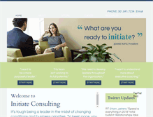 Tablet Screenshot of initiateconsulting.com